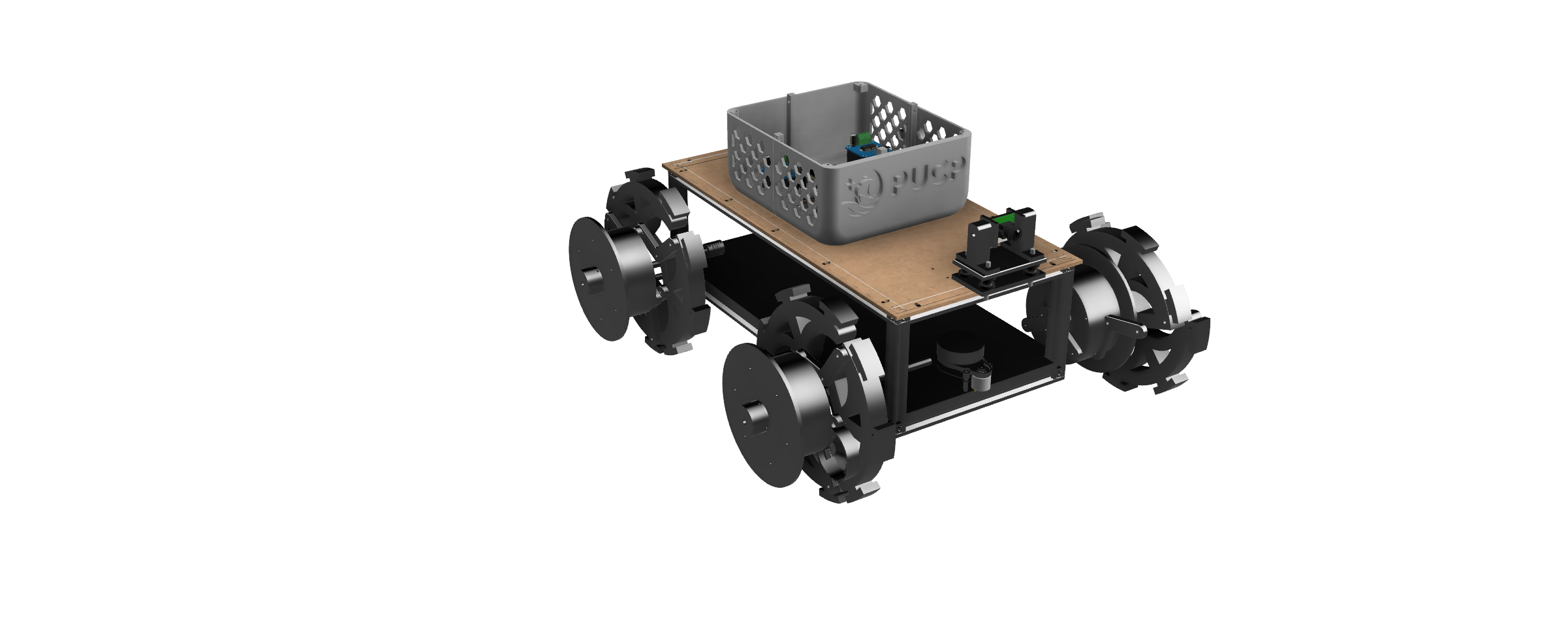 Ensamble 3D del rover con ruedas adaptativas